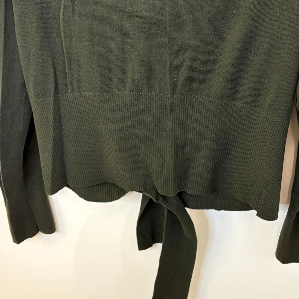 GAP Green Cardigan Sweater Wrap-Style Knit - Picture 5 of 9